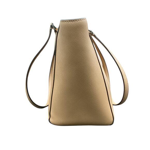 Tory Burch Purse Women’s One Size Robinson Saffiano Leather Medium Tote Caramel - Picture 5 of 10